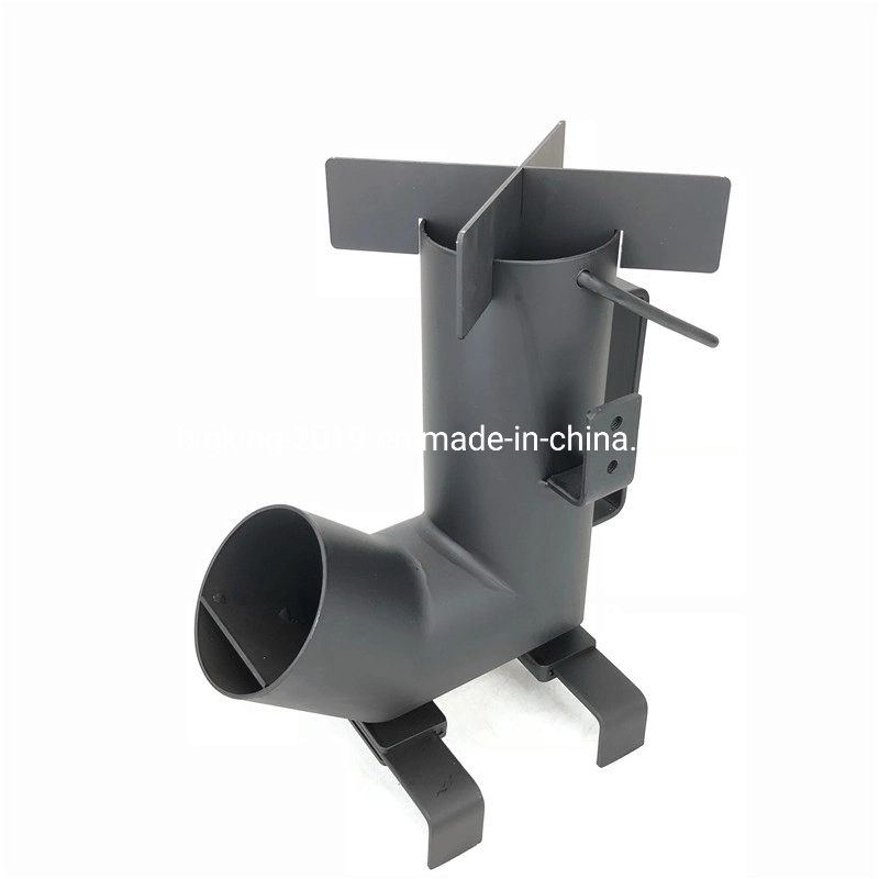 Portable Collapsible Camping Wood Stove Outdoor Camping Rocket Pellet Stove