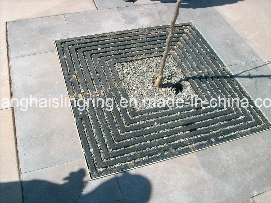 Metal Tree Grate to Protect The Trees Aluminum Casting Tree Grate with Water Slots