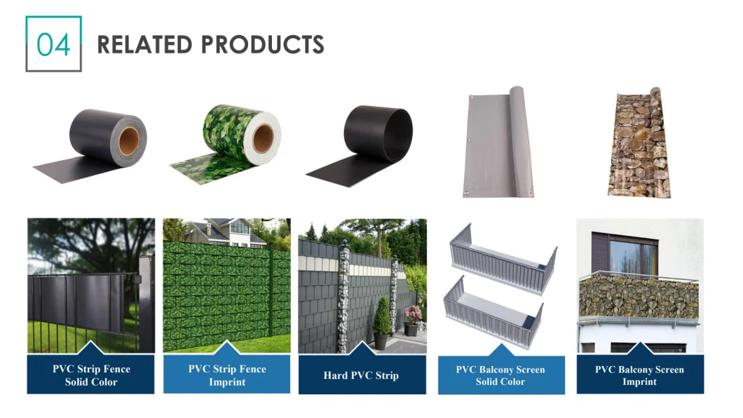 Anti-UV Polyrattan-Sichtschutzstreifen PVC Tape Fence PVC Rattan Strip Screen Fence