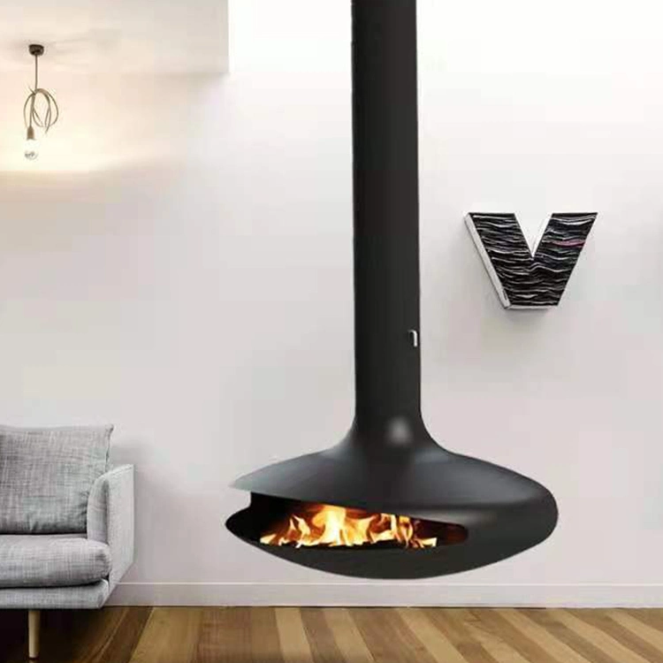 Europe Popular Factory Directly Supply Suspend Hanged Wood Burning Fireplace